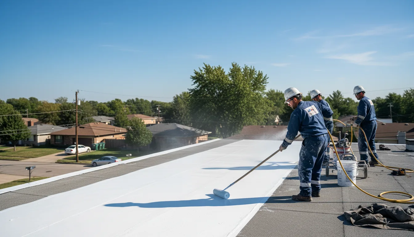 Commercial roof coating in Rhoadesville, VA near me